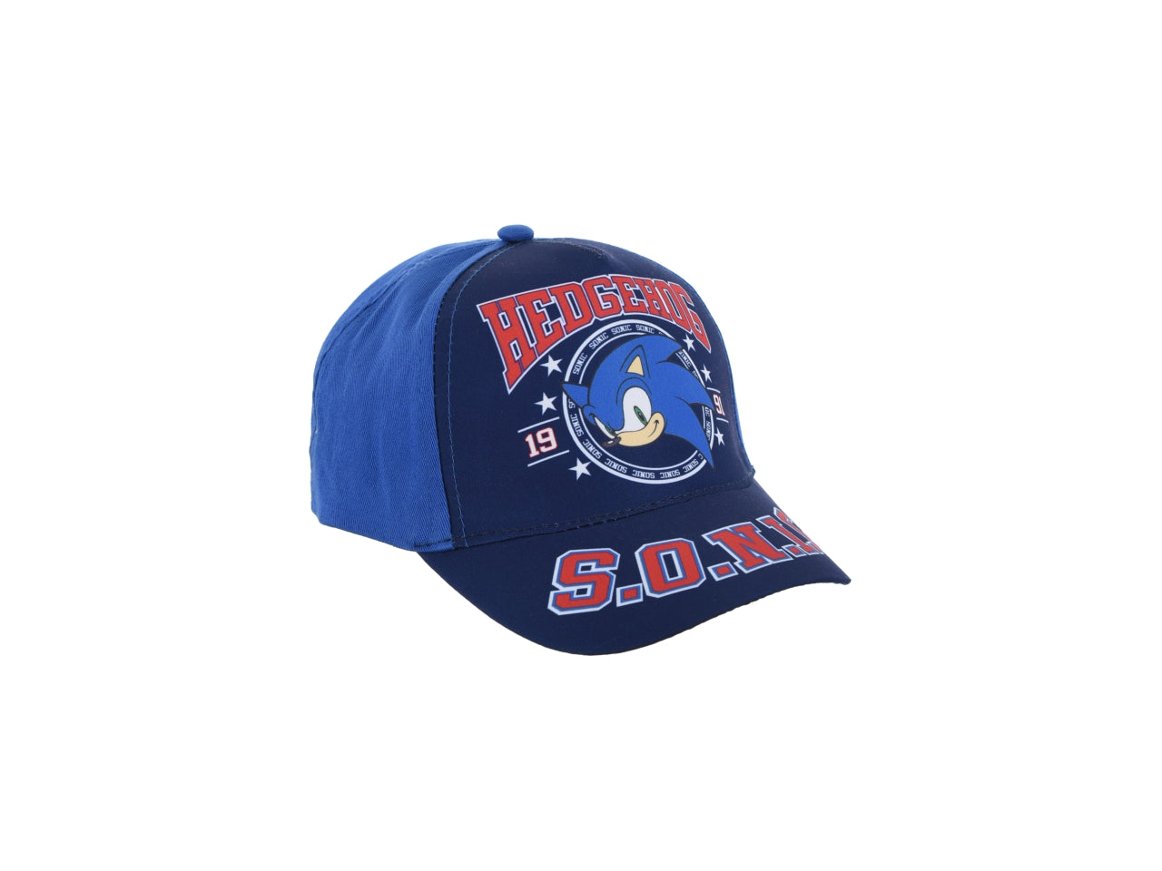 Cappello con visiera bimbo Sonic in tessuto taglia 52 e 54 regolabile - Sun City
