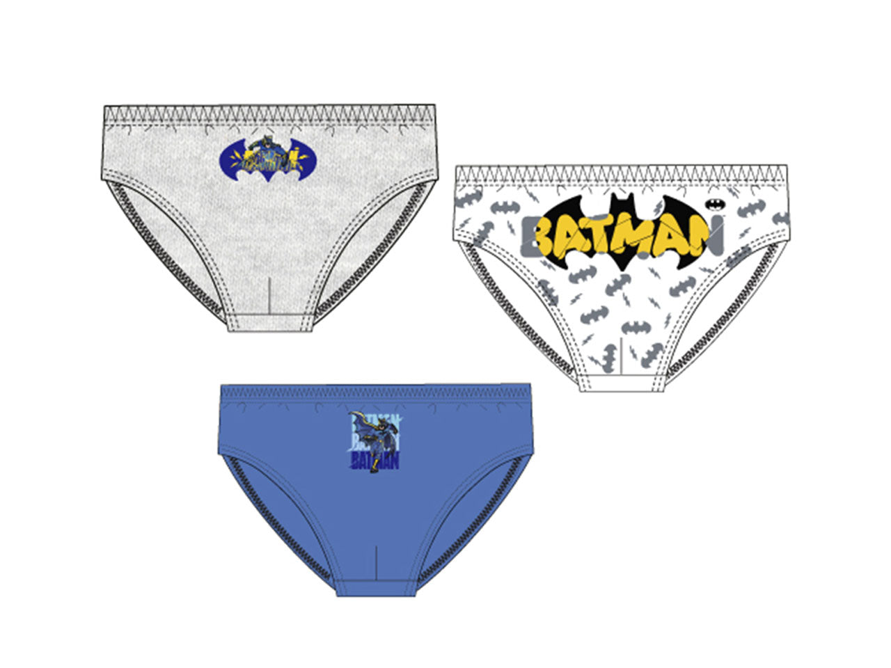 Batman set 3 slip 4-10anni