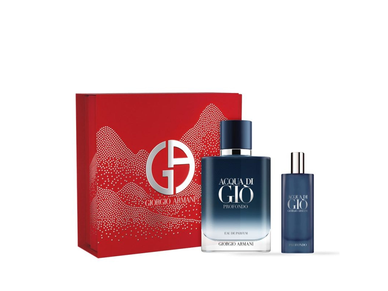 Cofanetto Natale uomo Giorgio Armani Acqua di Gio' profondo eau de parfum 100ml $