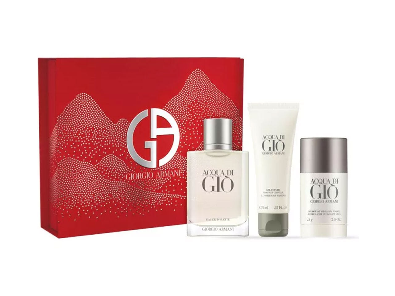 Cofanetto Natale uomo Giorgio Armani coffret Acqua di Gio' edt 100 e gel doccia 75 ml $