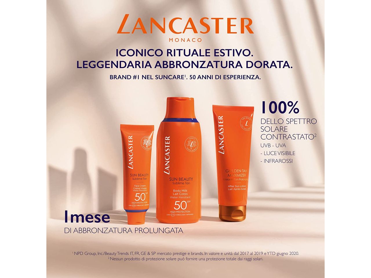 Lancaster sun beauty sublime crema solare viso spf 15 da 50ml