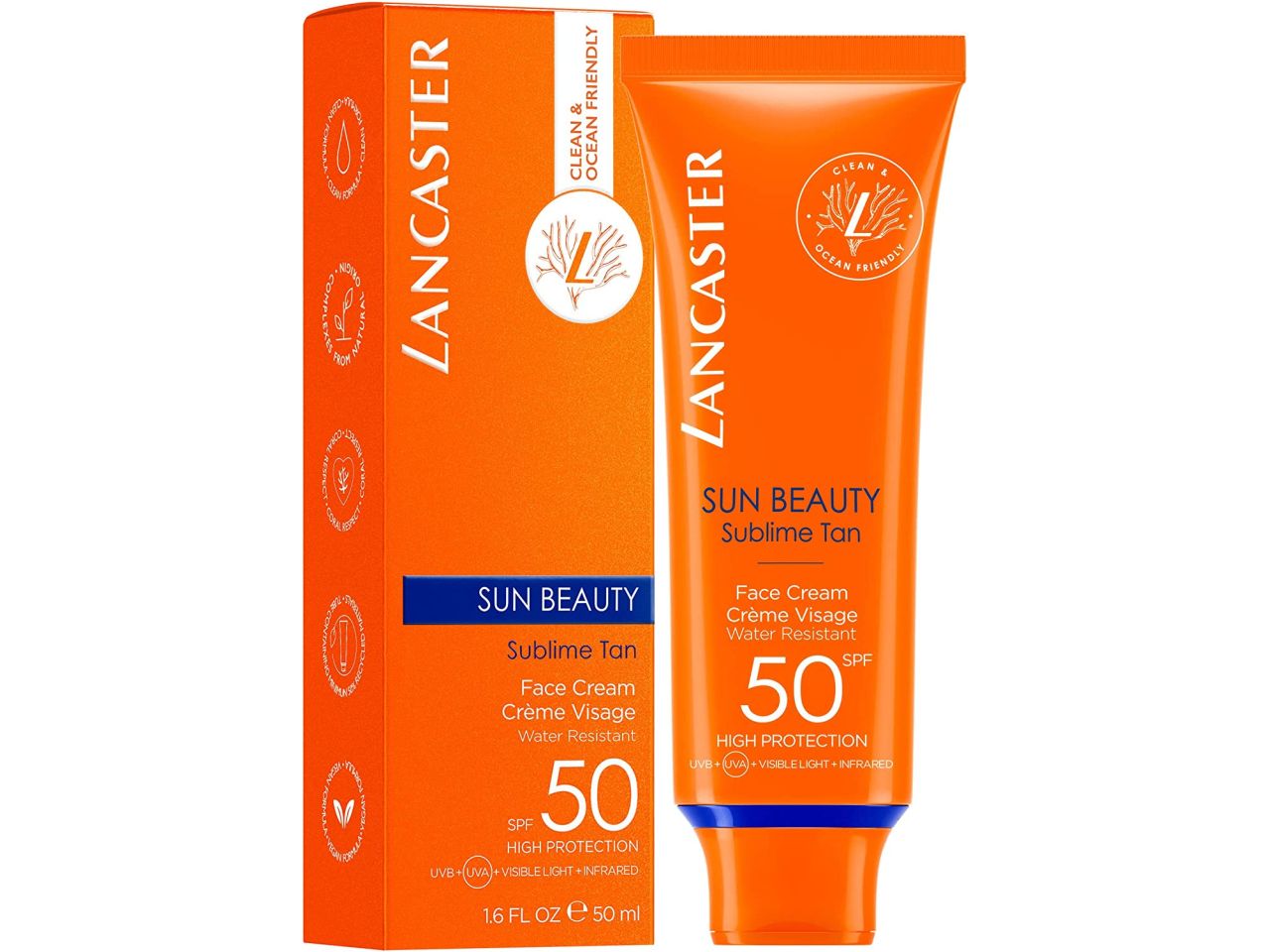 Lancaster sun beauty sublime crema solare viso spf 50 da 50ml