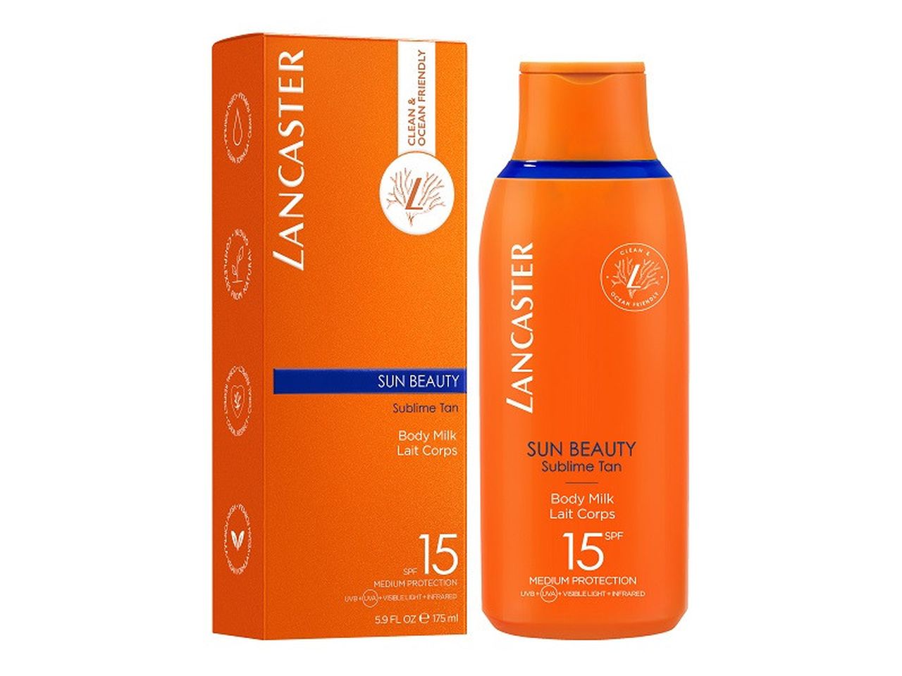 Protezione solare lancaster sun beauty sublime tan body milk latte solare spf 15 175ml