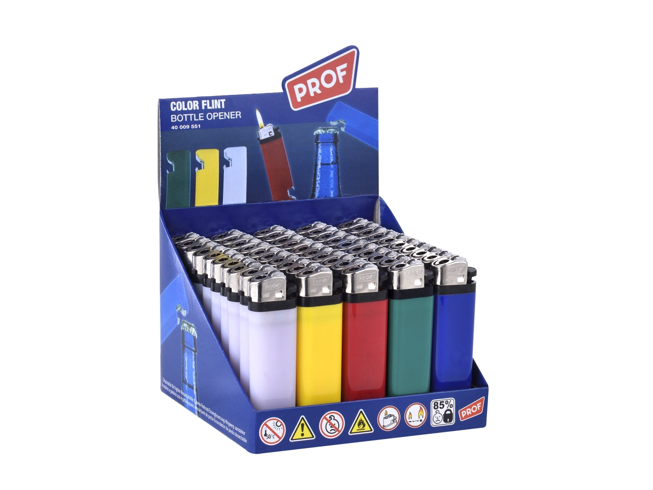 Prof color accendino con apribottiglie