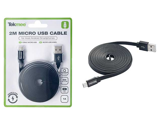 Cavetto micro usb nero 2m 40448340