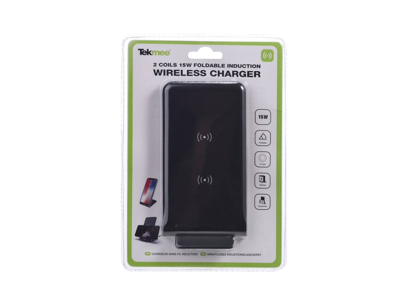 Tekmee caricabatterie wireless 15w