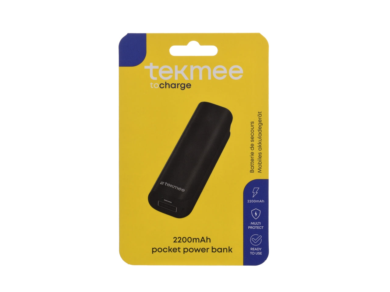 Tekmee multicharge powerbank 2200mah