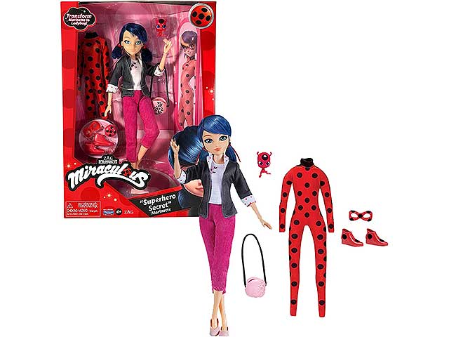 Miraculous pers.26cm doppio vestito t04