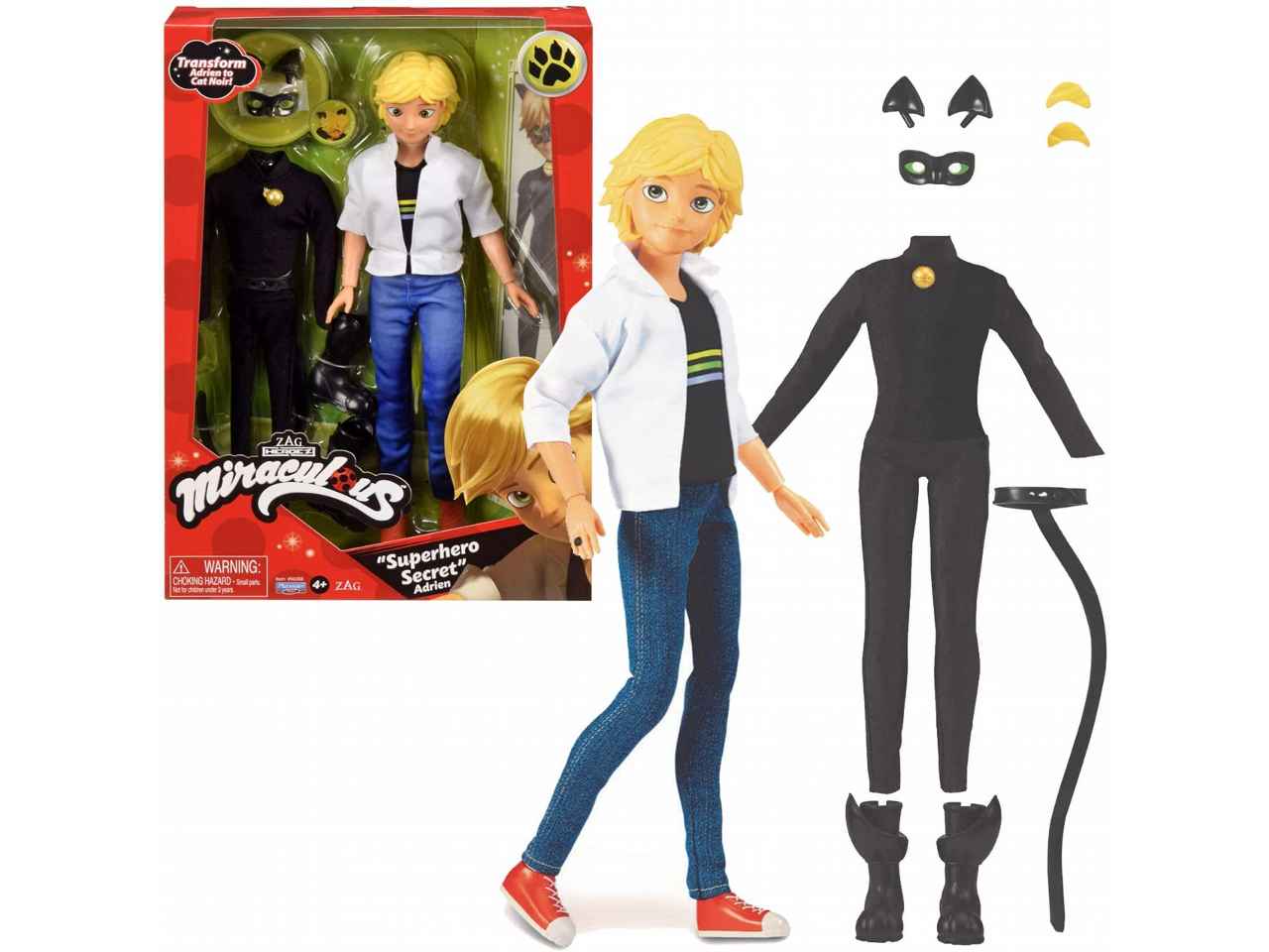Miraculous doll 26cm adrien t05893