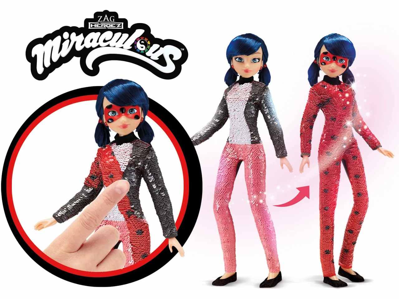 Miraculous doll 26cm con pailletes t061