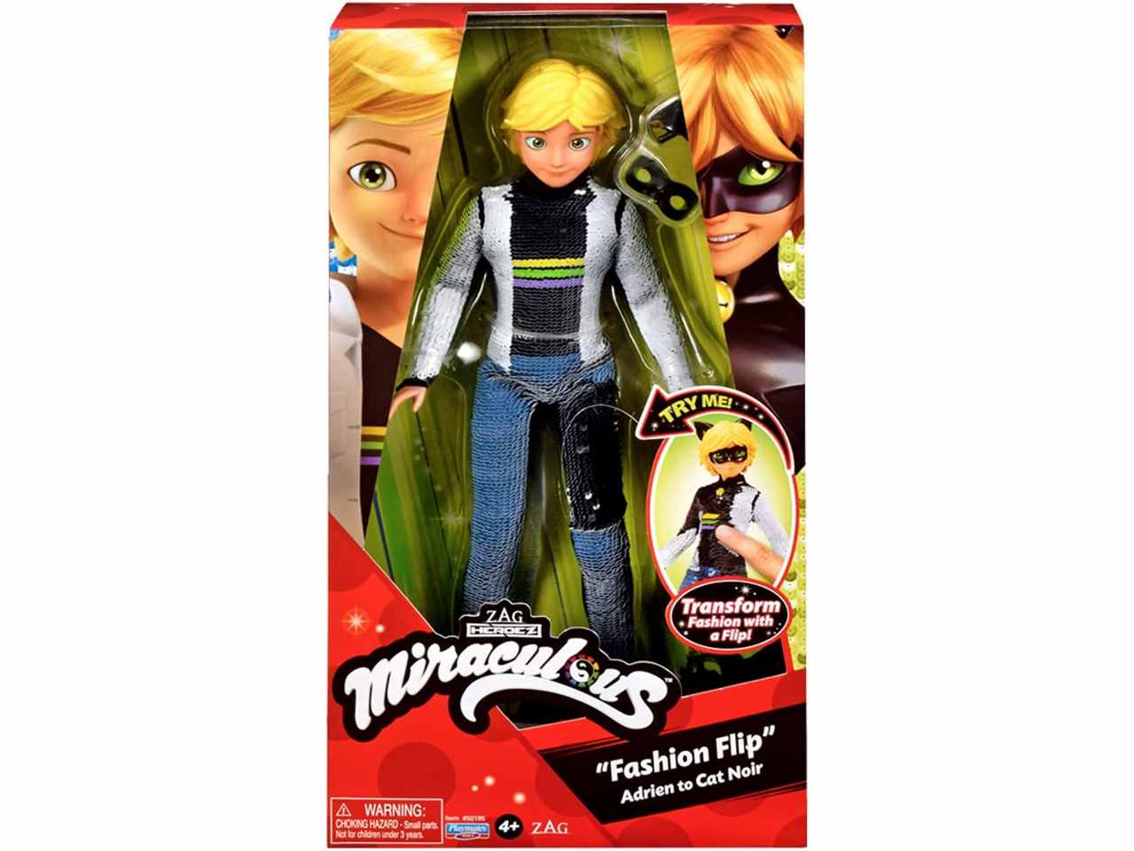 Miraculous doll 26cm c/pail.adrien t073
