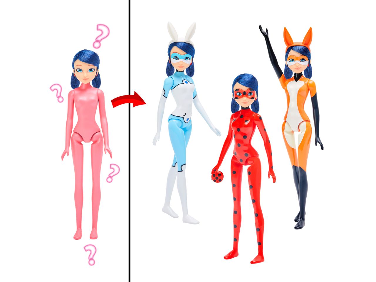 Miraculous - fashion doll color change surprise