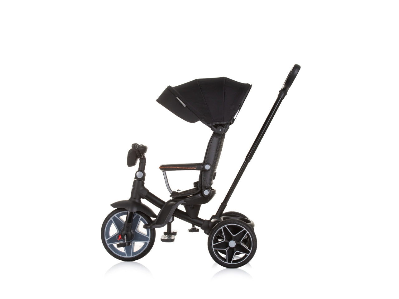 Triciclo con tettuccio derby ossidiana 18 mesi | Chipolino
