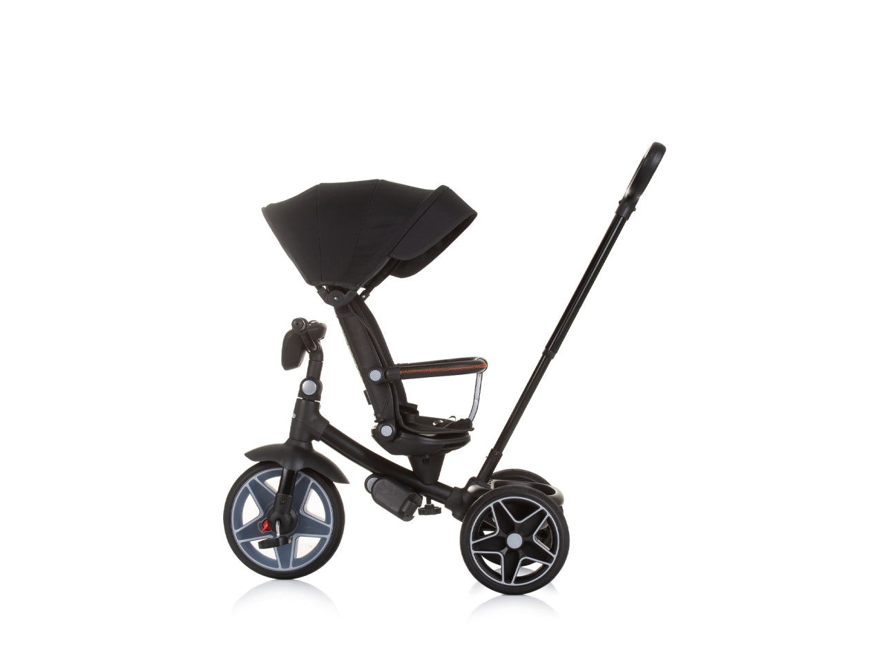 Triciclo con tettuccio derby ossidiana 18 mesi | Chipolino