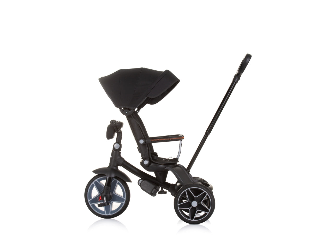 Triciclo con tettuccio derby ossidiana 18 mesi | Chipolino