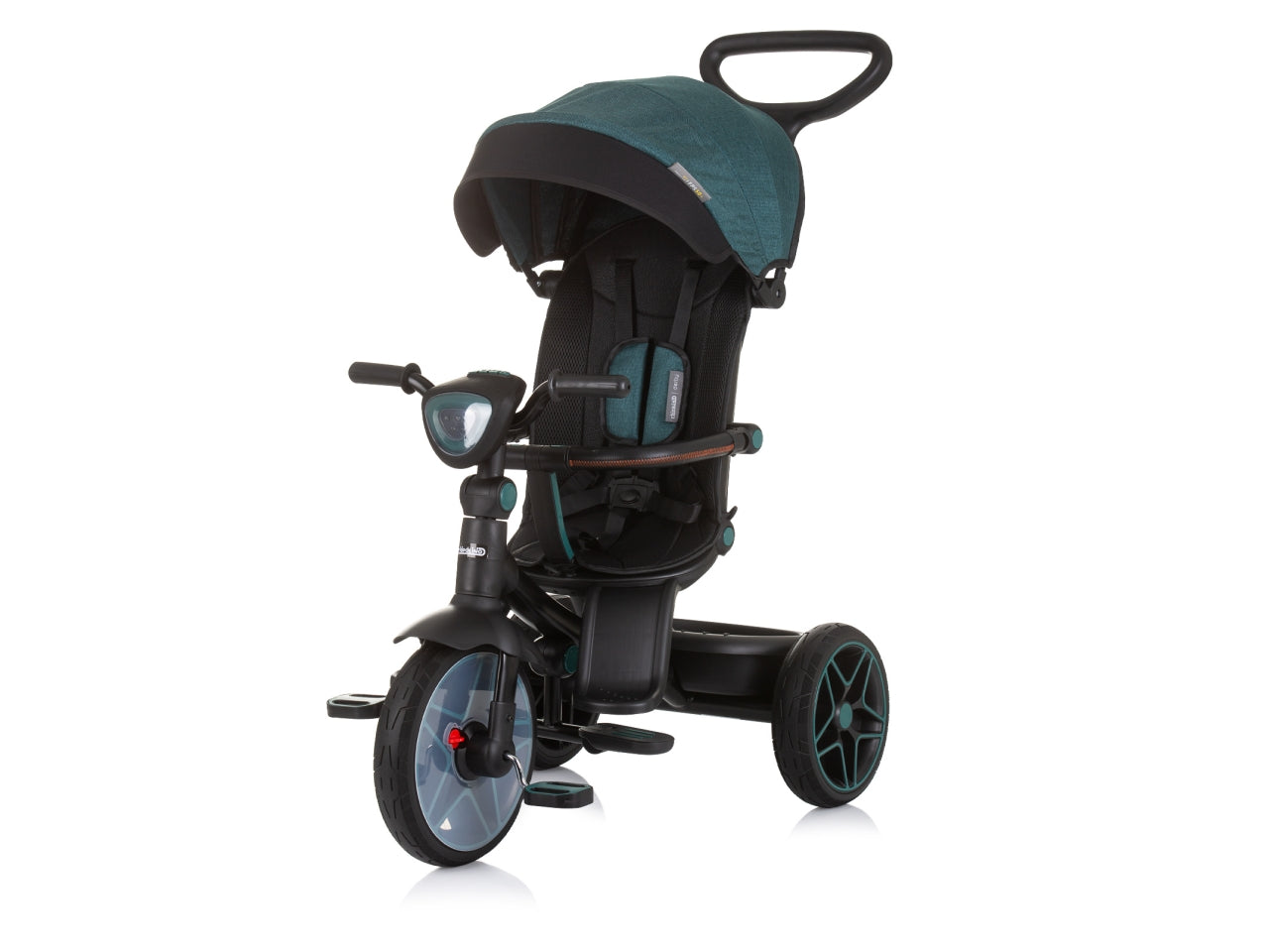 Triciclo con tettuccio derby ottanio 18 mesi | Chipolino
