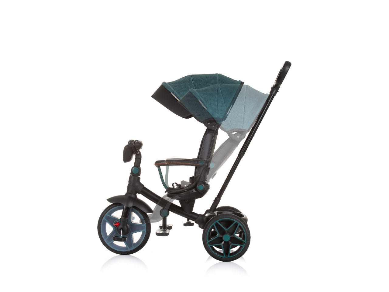 Triciclo con tettuccio derby ottanio 18 mesi | Chipolino
