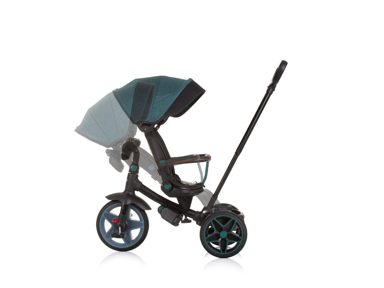 Triciclo con tettuccio derby ottanio 18 mesi | Chipolino