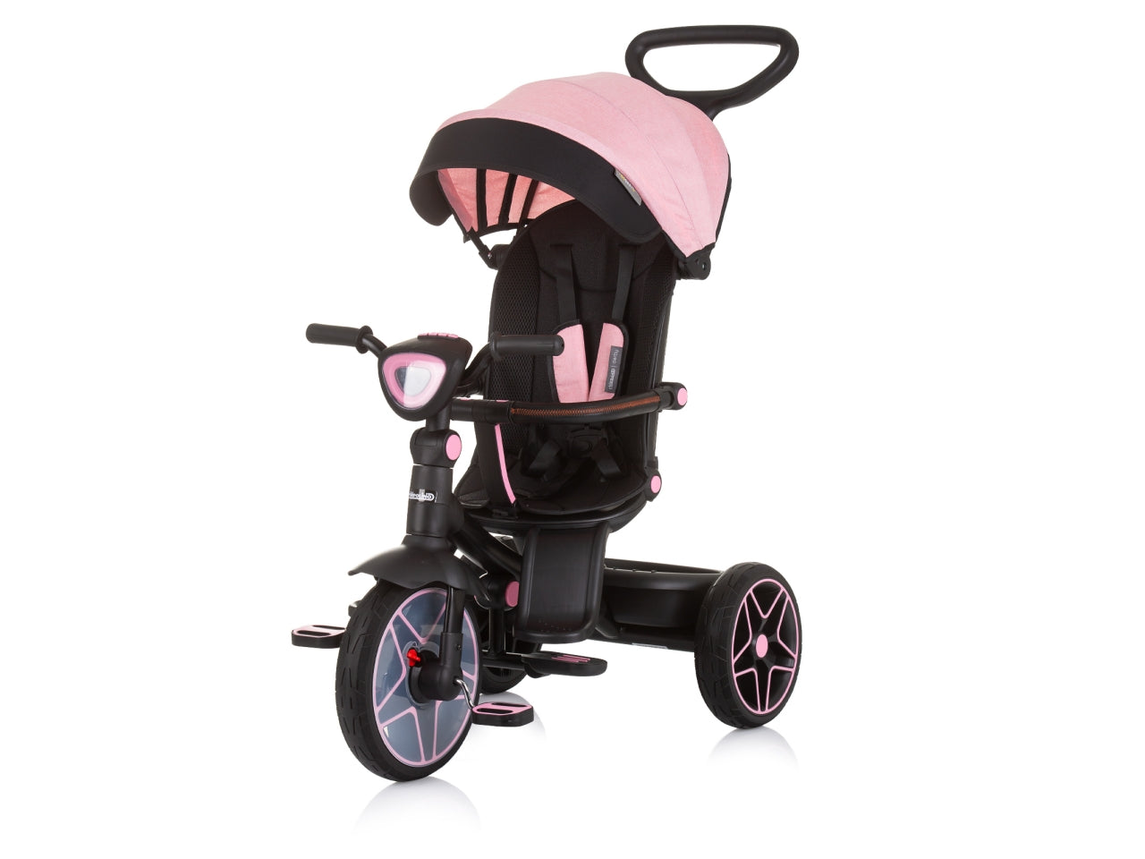 Triciclo con tettuccio derby fenicottero 18 mesi | Chipolino