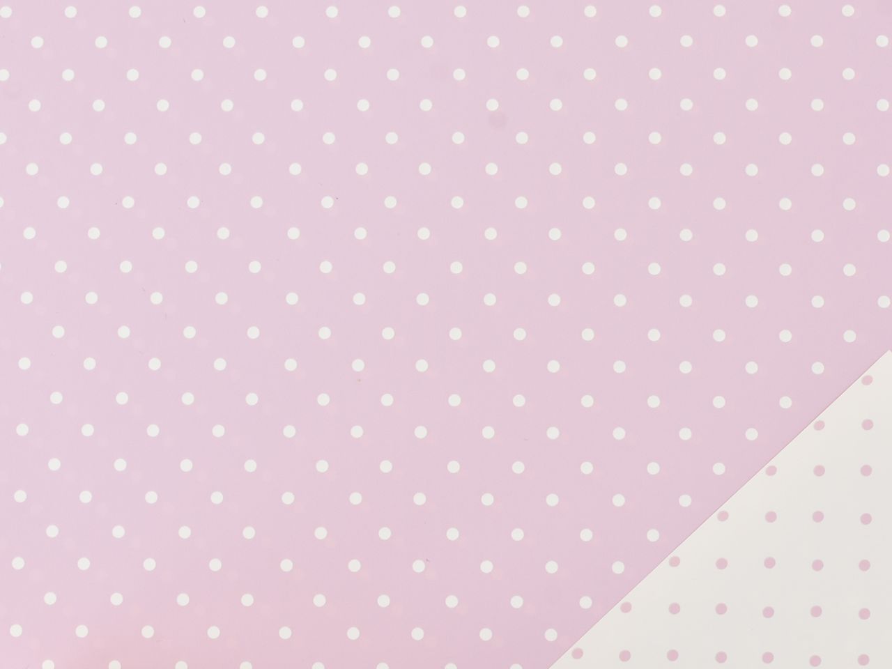 Bobina 1x25m decoro mini pois volore baby rosa in polipropilene per confezionamento