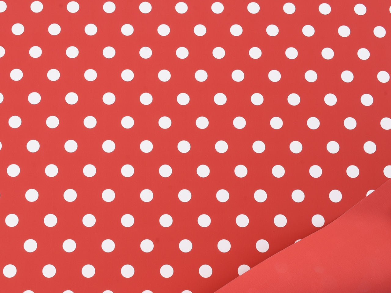 Bobina polka misura 1x25m colore rosso