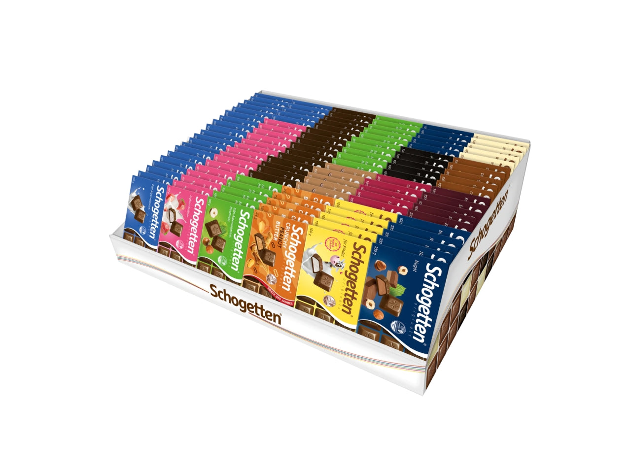 Barretta di cioccolata Schogetten da 100gr disponibile in diversi gusti $