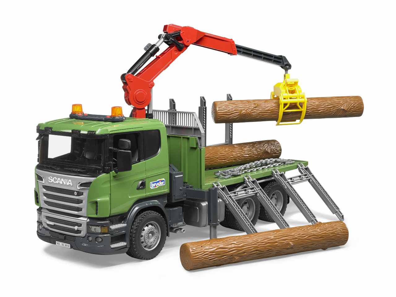 Scania camion c/gru e tronchi 03524