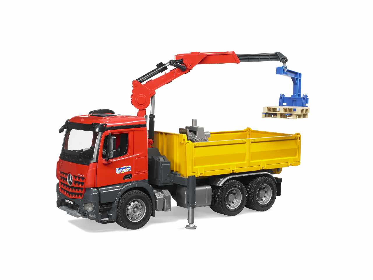 Camion mb arocs ribaltabile c/gru 03651