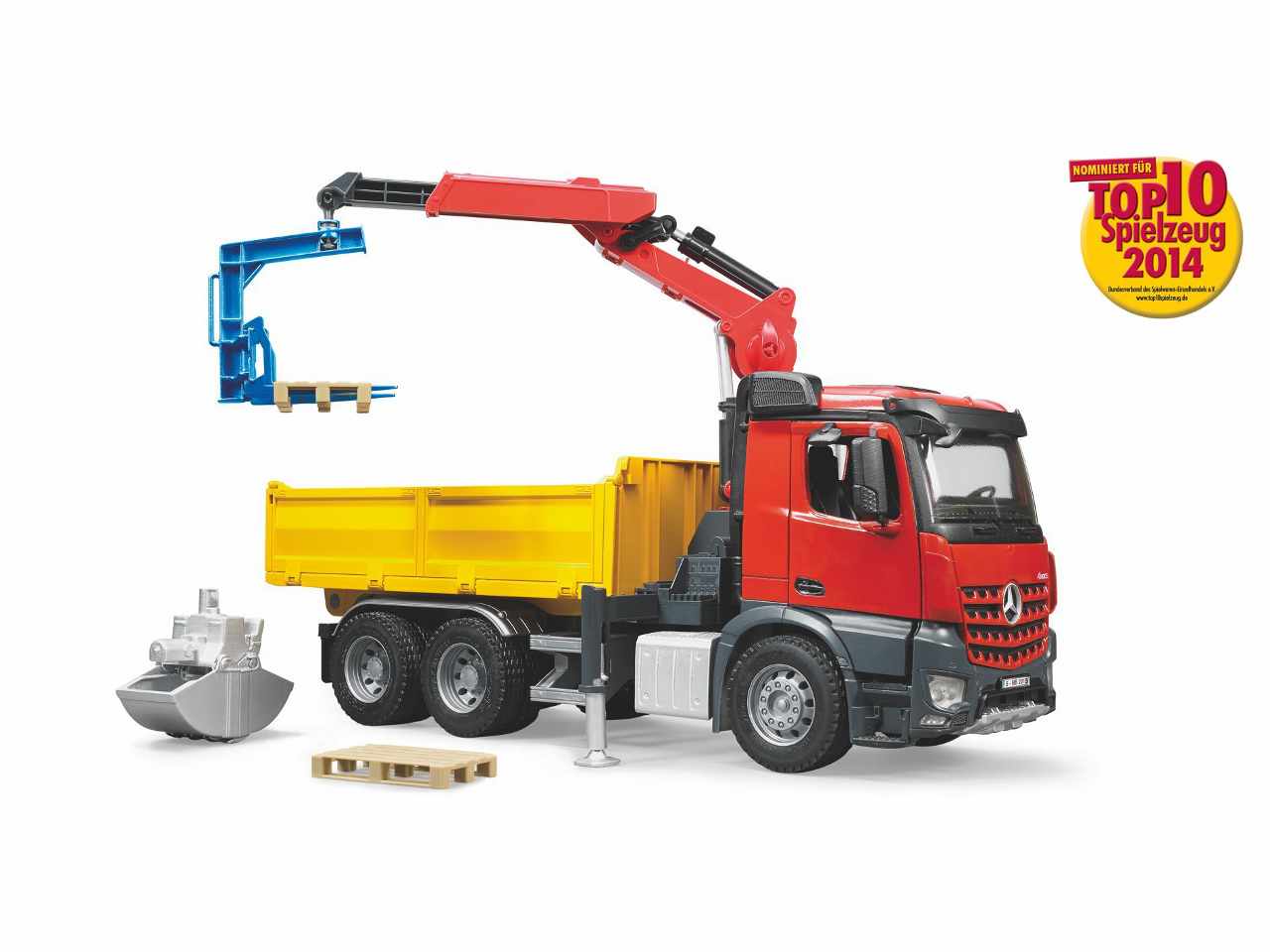 Camion mb arocs ribaltabile c/gru 03651