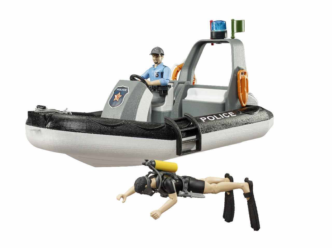 Gommone polizia c/sommozzatore+ac.62733