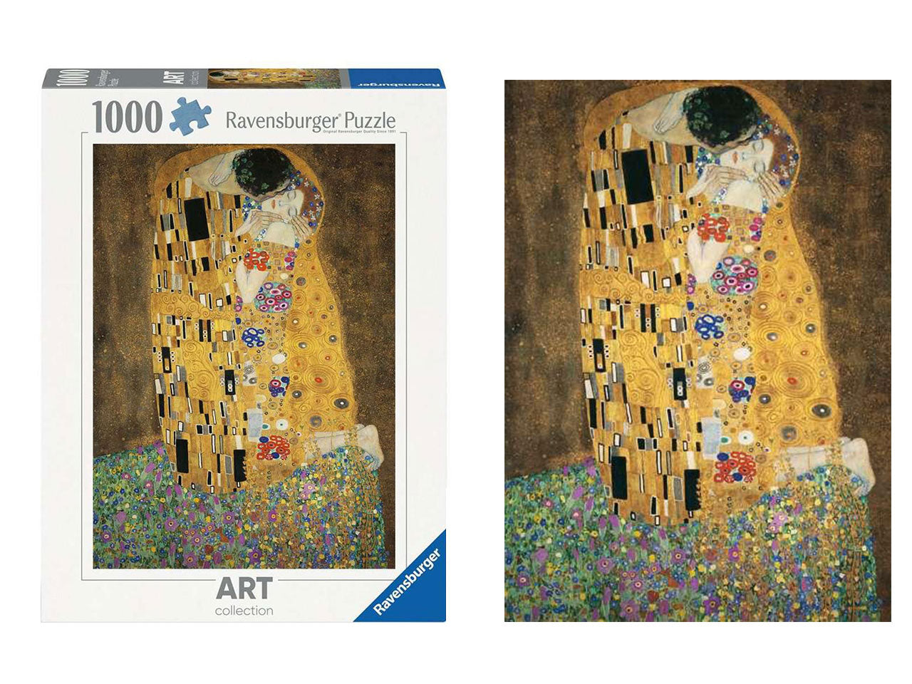 Puzzle 1500 pezzi art collection klimt il bacio