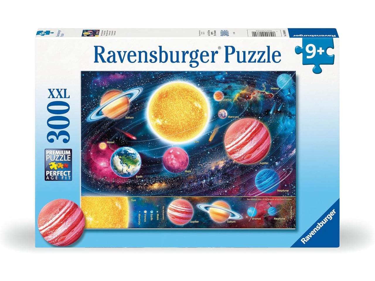 Puzzle 300 Pezzi XXL Il Sistema Solare, Idea Regalo per Bambini 9+ Anni, Tema Spazio, Gioco Educativo - Ravensburger