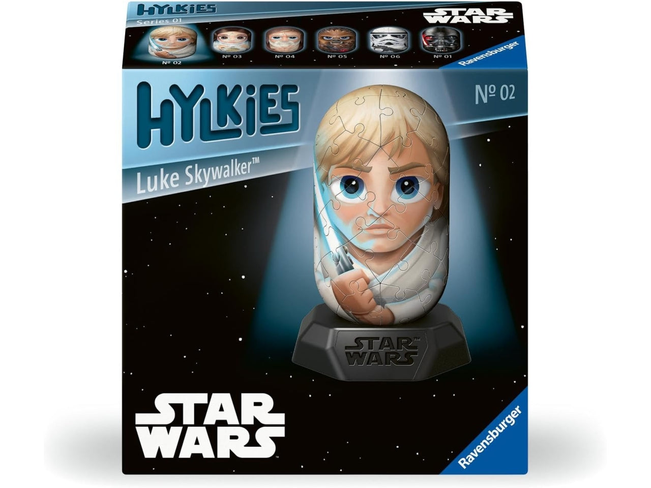 Puzzle 3D Star Wars Luke Skywalker 54 pezzi - Età consigliata 0+ | Ravensburger Hylkies