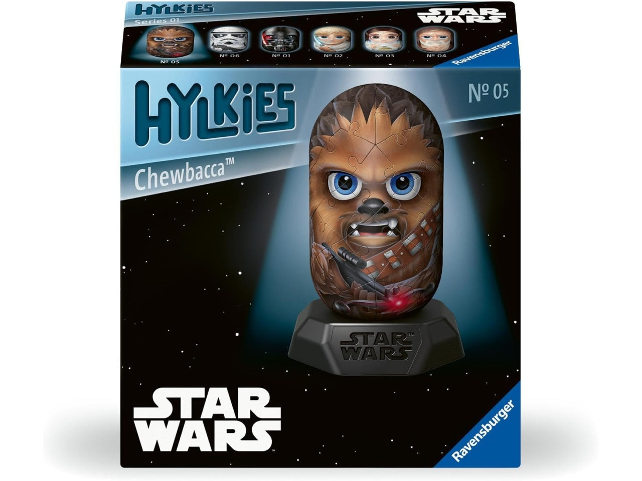Puzzle 3D Star Wars Chewbacca 54 pezzi - Età consigliata 0+ | Ravensburger Hylkies