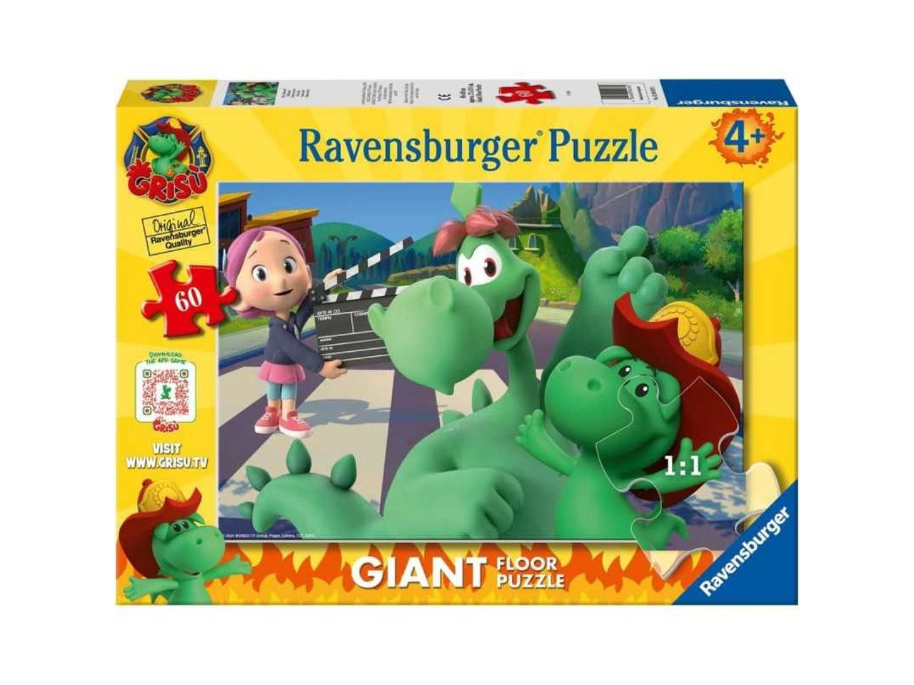 Puzzle 60 pezzi grisu' giant floor