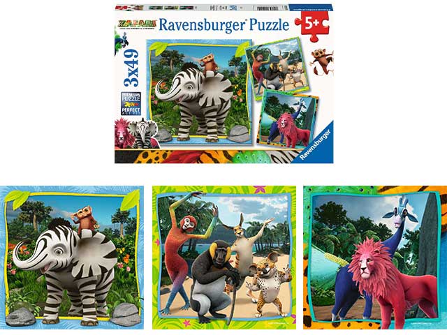 Puzzle 3x49 pezzi zafari 05055 0