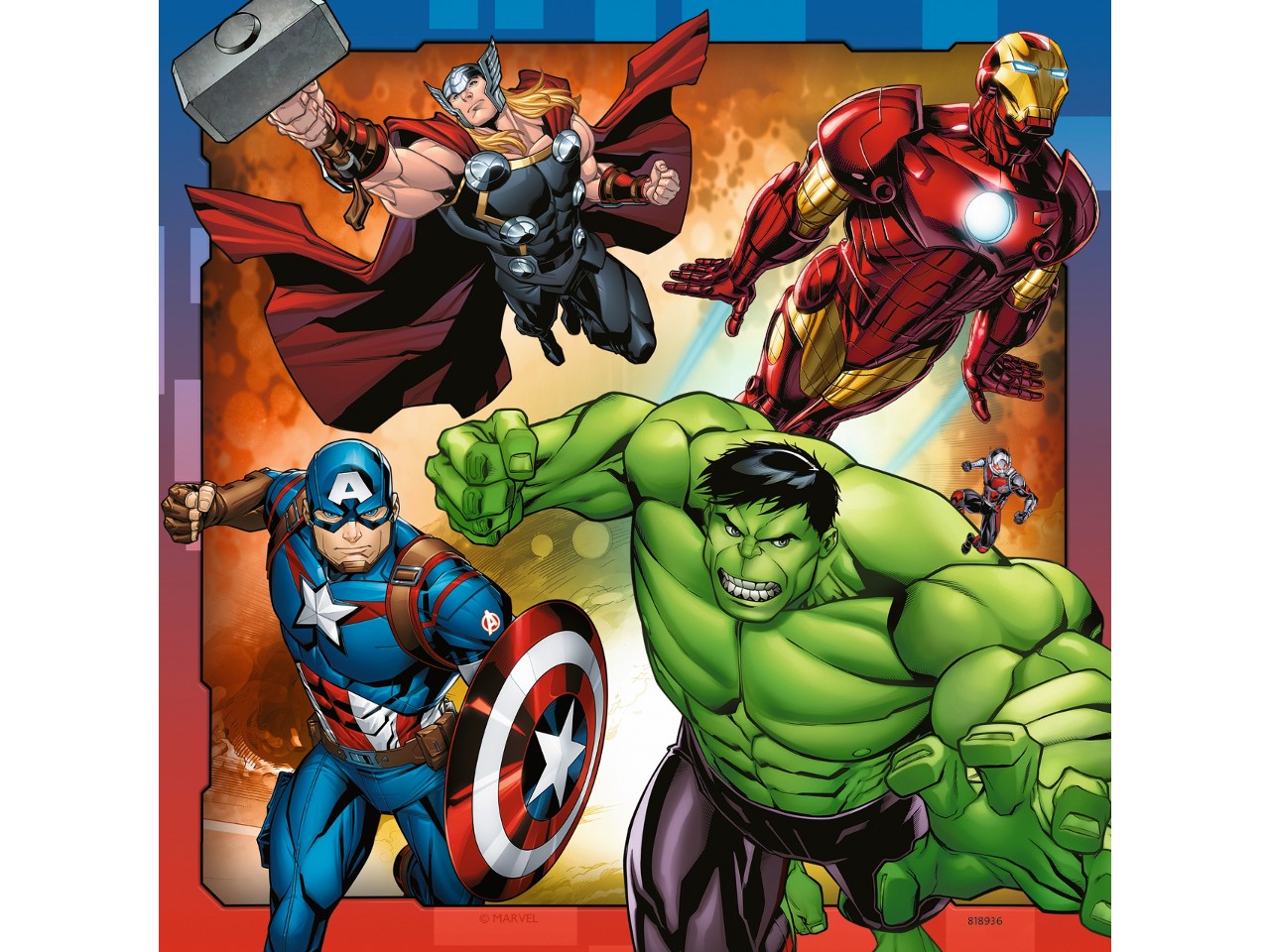 Puzzle 3x49pz avengers 08040 3