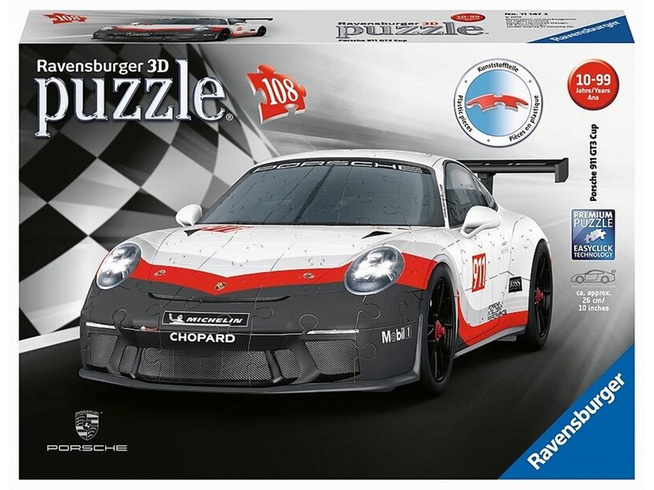 Puzzle 3d 108pz porsche 911 gt3 cup 11147