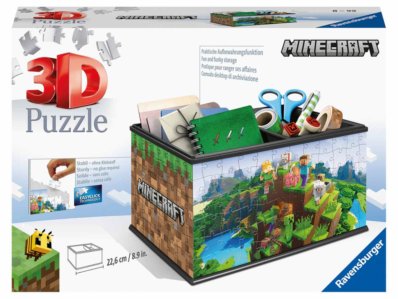 3d puzzle storage box minecraft