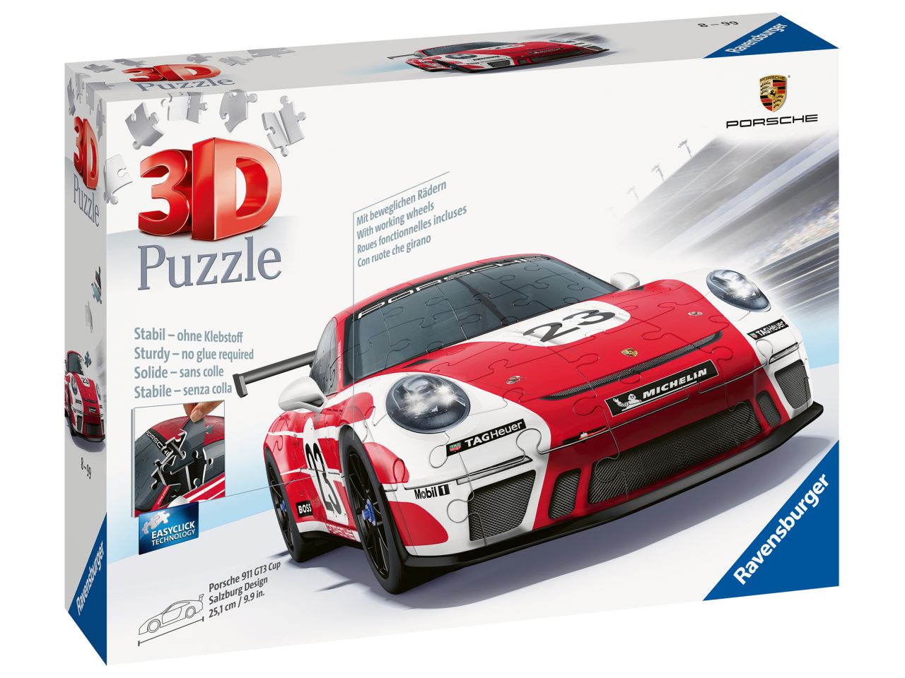Puzzle 3d porsche 911 gt3 cup salzburg