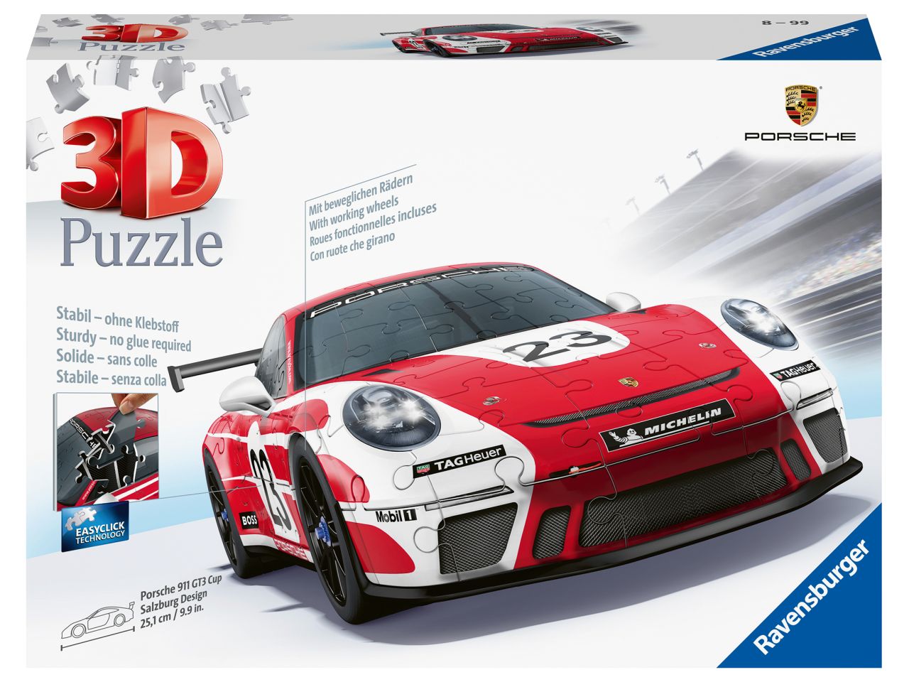 Puzzle 3d porsche 911 gt3 cup salzburg