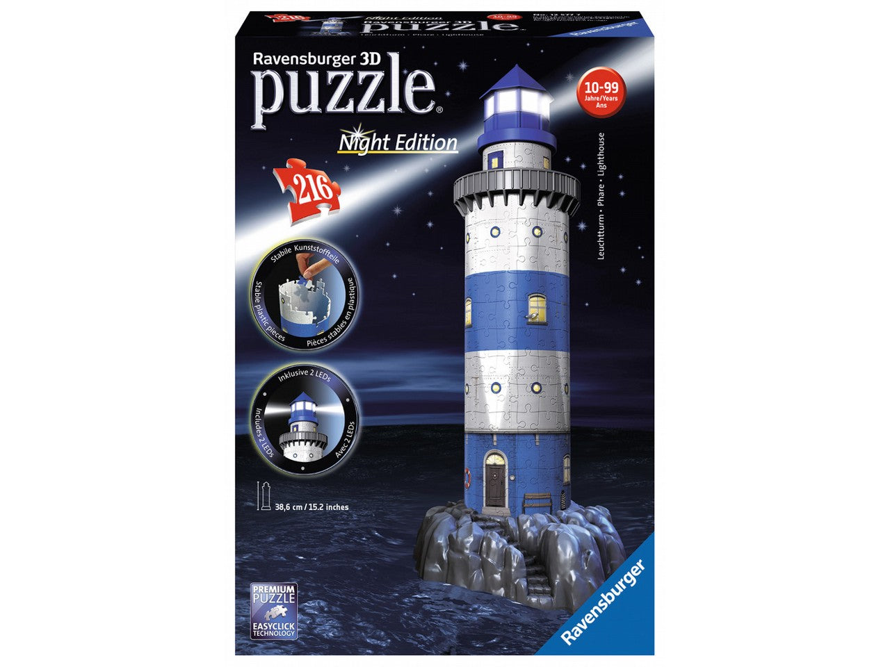 Puzzle 3d 216pz.faro c/luce 12577$