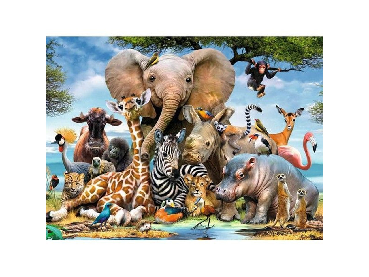 Puzzle 300 Pezzi XXL Cuccioli D'Africa, Idea Regalo per Bambini 9+ Anni, Gioco Educativo - Ravensburger