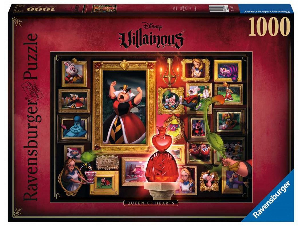 Puzzle 1000 pezzi villainous:queen of hearts 15026
