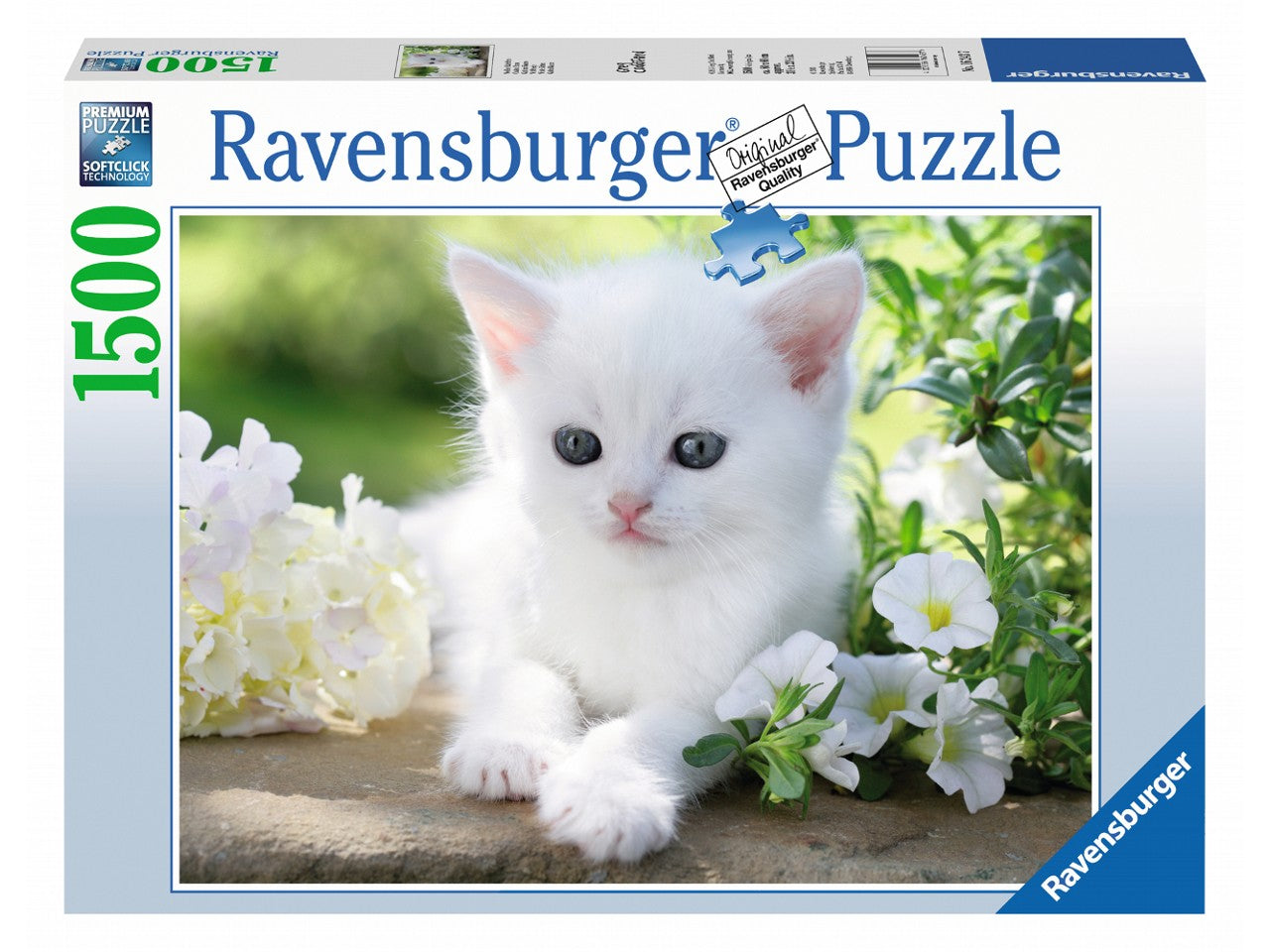 Puzzle 1500 pezzi gattino bianco 16243