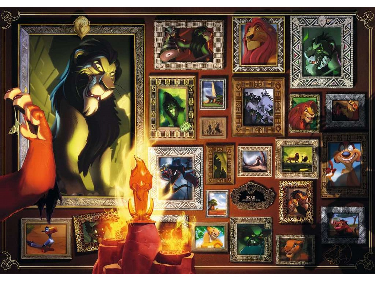 Puzzle 1000 pezzi villainous: scar 16524