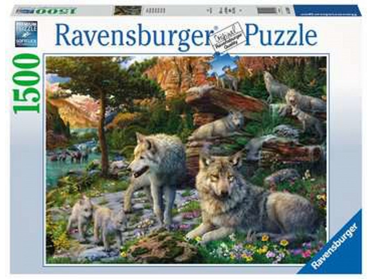 Puzzle 1500 pezzi lupi in primavera 16598