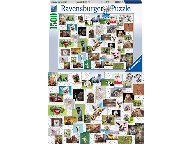 Puzzle 1500 pezzicollage di animali 16711 1