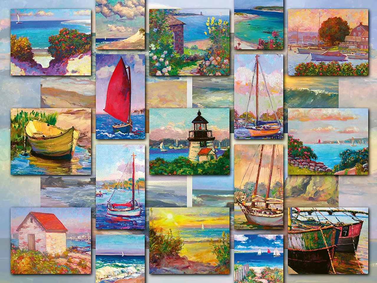 Puzzle 1500 pezzi collage costiero 16820 0
