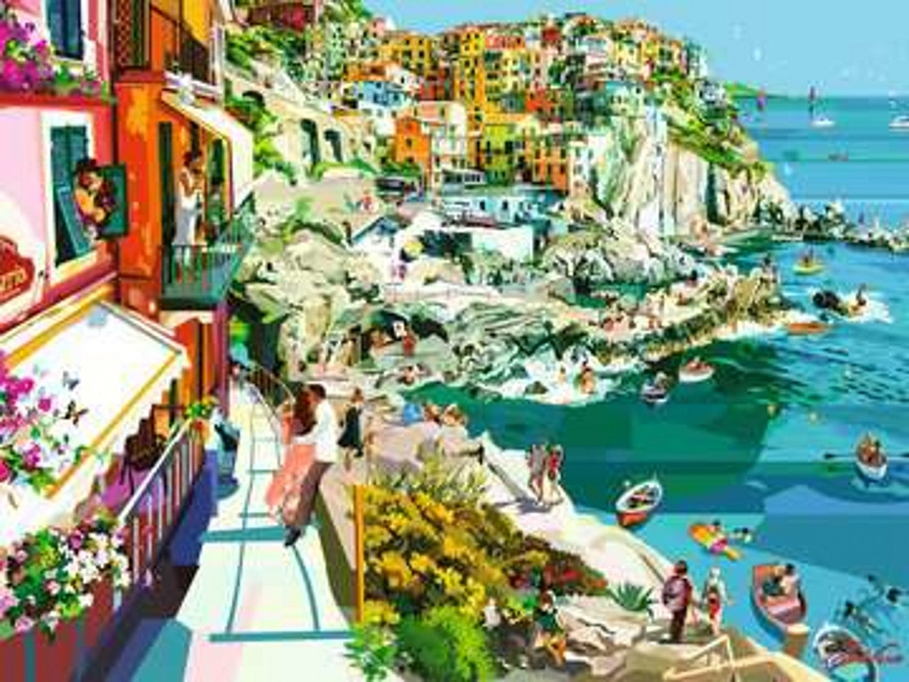 Puzzle 1500 pezziromance in cinque terre 16953